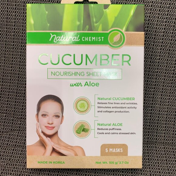 Way To Skin Cica Essence Mask & Natural Cucumber With Aloe Sheet Masks 5 Pack - Picture 3 of 6